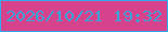 文字の大きさ：3、枠の色：30abee、背景の色：d7428c、文字の色：3ea2d7 無料ブログパーツのブログ時計