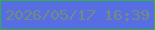文字の大きさ：5、枠の色：30b044、背景の色：566ee2、文字の色：738c80 無料ブログパーツのブログ時計