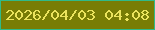 文字の大きさ：1、枠の色：30ba89、背景の色：787d05、文字の色：ebe45d 無料ブログパーツのブログ時計