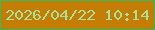 文字の大きさ：4、枠の色：30bd5d、背景の色：c47d00、文字の色：a5e198 無料ブログパーツのブログ時計