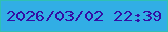 文字の大きさ：1、枠の色：30c0b2、背景の色：31aee5、文字の色：330ea5 無料ブログパーツのブログ時計