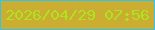 文字の大きさ：5、枠の色：30c4f1、背景の色：caad31、文字の色：aee322 無料ブログパーツのブログ時計