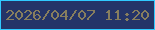 文字の大きさ：1、枠の色：30caff、背景の色：243468、文字の色：877e5e 無料ブログパーツのブログ時計