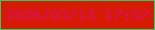 文字の大きさ：3、枠の色：30cb62、背景の色：d71a04、文字の色：da0d5f 無料ブログパーツのブログ時計