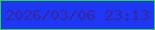 文字の大きさ：3、枠の色：30d046、背景の色：1d37f4、文字の色：3726a2 無料ブログパーツのブログ時計