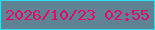 文字の大きさ：1、枠の色：30dbf6、背景の色：5f8395、文字の色：eb0163 無料ブログパーツのブログ時計