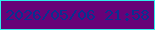 文字の大きさ：2、枠の色：30eeec、背景の色：670278、文字の色：083190 無料ブログパーツのブログ時計