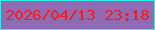 文字の大きさ：3、枠の色：30f0e6、背景の色：906bb4、文字の色：f31e1b 無料ブログパーツのブログ時計