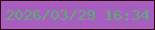 文字の大きさ：4、枠の色：31000d、背景の色：a85ebf、文字の色：5aad75 無料ブログパーツのブログ時計