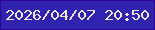 文字の大きさ：1、枠の色：310398、背景の色：2f23af、文字の色：ede7ca 無料ブログパーツのブログ時計
