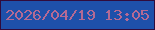 文字の大きさ：2、枠の色：310b3c、背景の色：1e50aa、文字の色：b46a94 無料ブログパーツのブログ時計