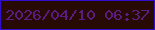 文字の大きさ：4、枠の色：310dcd、背景の色：280a04、文字の色：5b1b81 無料ブログパーツのブログ時計