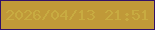 文字の大きさ：1、枠の色：311069、背景の色：c09938、文字の色：c8ab41 無料ブログパーツのブログ時計