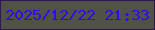 文字の大きさ：4、枠の色：311558、背景の色：505248、文字の色：3308f6 無料ブログパーツのブログ時計