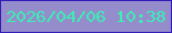 文字の大きさ：4、枠の色：311cba、背景の色：958dcb、文字の色：3befb4 無料ブログパーツのブログ時計