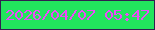 文字の大きさ：2、枠の色：31204f、背景の色：22e55d、文字の色：eb4cf8 無料ブログパーツのブログ時計