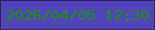 文字の大きさ：1、枠の色：312169、背景の色：5044b8、文字の色：1b9300 無料ブログパーツのブログ時計