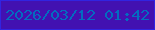 文字の大きさ：5、枠の色：3124e1、背景の色：4211b1、文字の色：036cc0 無料ブログパーツのブログ時計