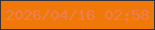 文字の大きさ：3、枠の色：313340、背景の色：ef7808、文字の色：ef7d52 無料ブログパーツのブログ時計