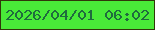 文字の大きさ：1、枠の色：31360a、背景の色：49ea38、文字の色：1f6b3e 無料ブログパーツのブログ時計