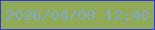 文字の大きさ：3、枠の色：313ad3、背景の色：91aa57、文字の色：80a8c9 無料ブログパーツのブログ時計