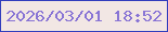 文字の大きさ：2、枠の色：313dbd、背景の色：f2e7e4、文字の色：8874d5 無料ブログパーツのブログ時計