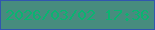 文字の大きさ：2、枠の色：3156af、背景の色：478c7e、文字の色：0ab471 無料ブログパーツのブログ時計