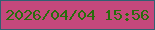 文字の大きさ：1、枠の色：316072、背景の色：c5487c、文字の色：296d0c 無料ブログパーツのブログ時計