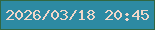 文字の大きさ：3、枠の色：316742、背景の色：2d8aa3、文字の色：f1d7c9 無料ブログパーツのブログ時計