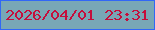 文字の大きさ：4、枠の色：3167f6、背景の色：78a7b6、文字の色：c50e3c 無料ブログパーツのブログ時計