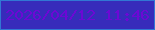 文字の大きさ：1、枠の色：3177d4、背景の色：372bbb、文字の色：6c08d5 無料ブログパーツのブログ時計