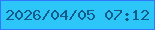 文字の大きさ：4、枠の色：3177fc、背景の色：2cc6f9、文字の色：135b88 無料ブログパーツのブログ時計