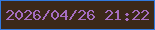 文字の大きさ：1、枠の色：3179dd、背景の色：3b2819、文字の色：a56dc1 無料ブログパーツのブログ時計