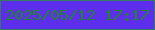 文字の大きさ：1、枠の色：317c5d、背景の色：5e2eed、文字の色：1f862e 無料ブログパーツのブログ時計