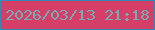 文字の大きさ：1、枠の色：3189b7、背景の色：d43e67、文字の色：76abb3 無料ブログパーツのブログ時計