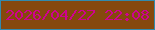 文字の大きさ：4、枠の色：318aac、背景の色：85480d、文字の色：cf028f 無料ブログパーツのブログ時計