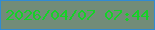 文字の大きさ：3、枠の色：318bd2、背景の色：728c78、文字の色：15d227 無料ブログパーツのブログ時計