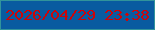 文字の大きさ：3、枠の色：31949b、背景の色：095ba0、文字の色：cd0509 無料ブログパーツのブログ時計
