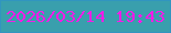 文字の大きさ：3、枠の色：3195c0、背景の色：399fad、文字の色：f71be8 無料ブログパーツのブログ時計