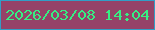 文字の大きさ：3、枠の色：319ec6、背景の色：954268、文字の色：36ef83 無料ブログパーツのブログ時計
