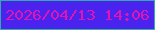 文字の大きさ：3、枠の色：31acaa、背景の色：4a24ee、文字の色：df16b3 無料ブログパーツのブログ時計