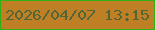 文字の大きさ：1、枠の色：31b113、背景の色：bf8025、文字の色：516537 無料ブログパーツのブログ時計