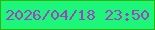 文字の大きさ：4、枠の色：31b405、背景の色：1cf77c、文字の色：9d43c1 無料ブログパーツのブログ時計