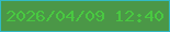 文字の大きさ：1、枠の色：31b9c4、背景の色：4b9747、文字の色：49c941 無料ブログパーツのブログ時計