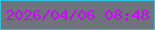 文字の大きさ：3、枠の色：31c5e5、背景の色：6f737b、文字の色：cb06f6 無料ブログパーツのブログ時計