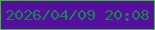 文字の大きさ：1、枠の色：31ca10、背景の色：570da1、文字の色：0e8c40 無料ブログパーツのブログ時計