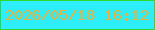 文字の大きさ：2、枠の色：31d92c、背景の色：2eeefa、文字の色：e6b13d 無料ブログパーツのブログ時計