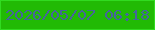 文字の大きさ：3、枠の色：31db20、背景の色：21ba04、文字の色：46659b 無料ブログパーツのブログ時計