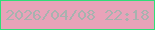 文字の大きさ：2、枠の色：31dd79、背景の色：e8a3b9、文字の色：a8b2af 無料ブログパーツのブログ時計