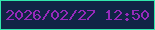 文字の大きさ：4、枠の色：31e7ad、背景の色：112546、文字の色：962aba 無料ブログパーツのブログ時計